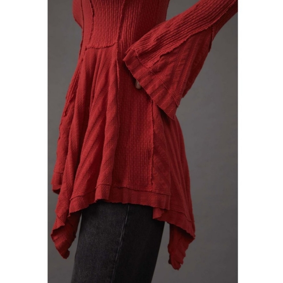 **1 XS Left!!**Free People Primrose Thermal/Faded Rust - Picture 8 of 12